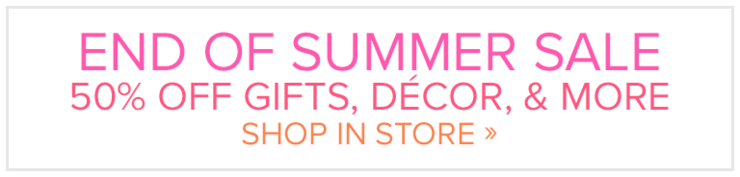 50% Off End Of Summer Clearance Sale