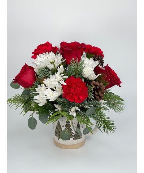 Holiday Coffee Mug Arrangement