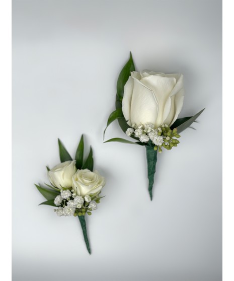 White Rose Boutonniere