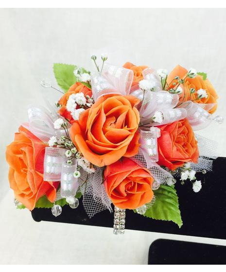 Orange Rose Prom Corsage