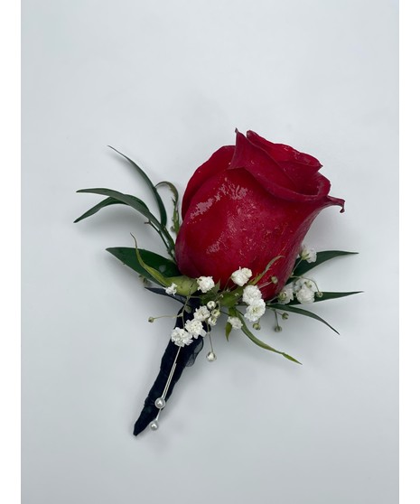 Red Rose Boutonniere
