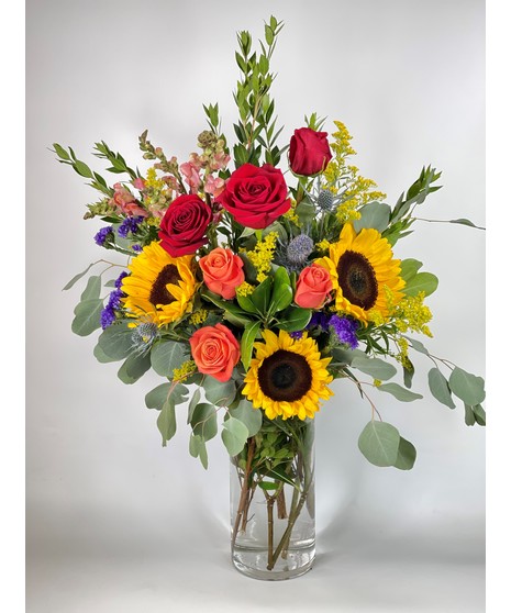 Rainbow of Remembrance Vase Arrangement