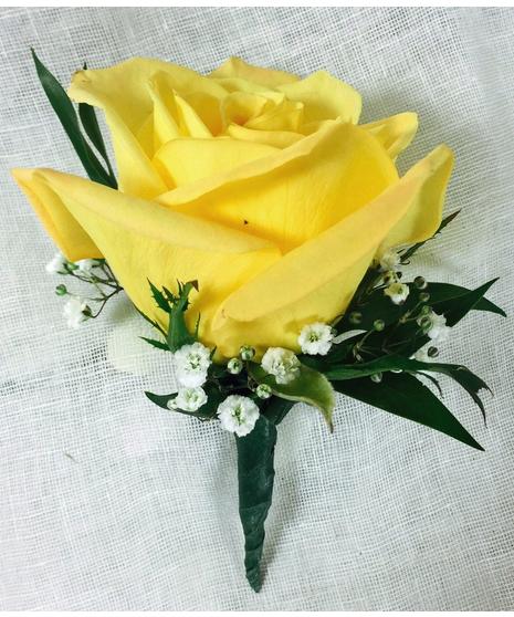 Yellow Rose Boutonniere
