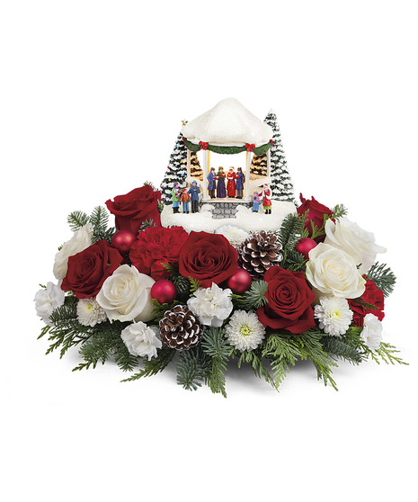 thomas kinkade sing along bouquet centerpiece