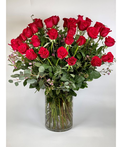 Three Dozen Long Stem Roses