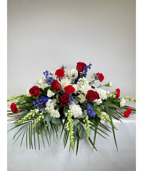 Patriotic Tribute Casket Spray