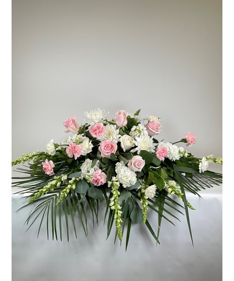 Rosé Casket Spray