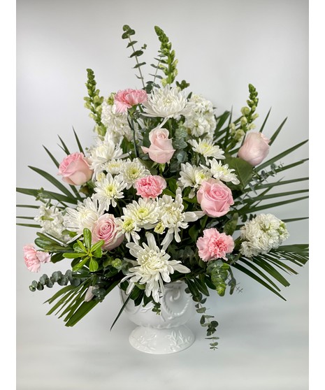 Rosé Urn Arrangement