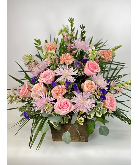 Pastel Garden Box Arrangement
