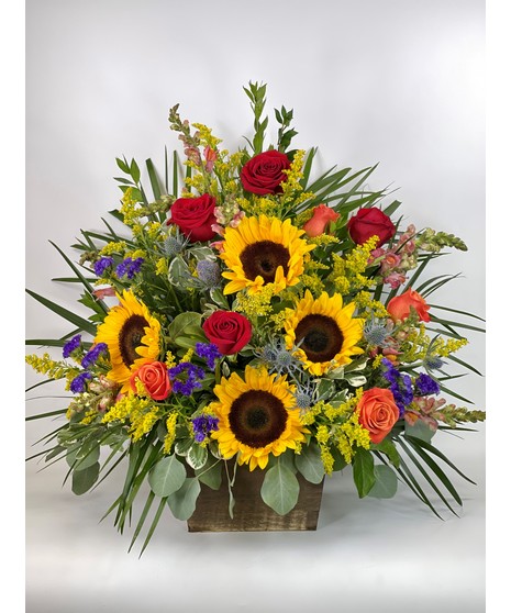 Rainbow of Remembrance Box Arrangement