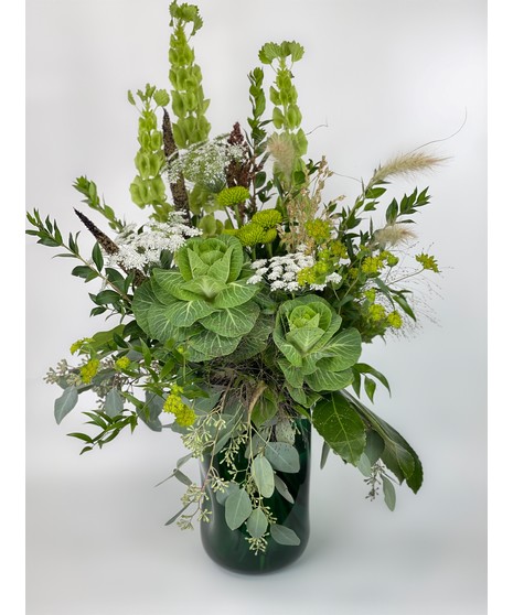Lucious green floral arrangement